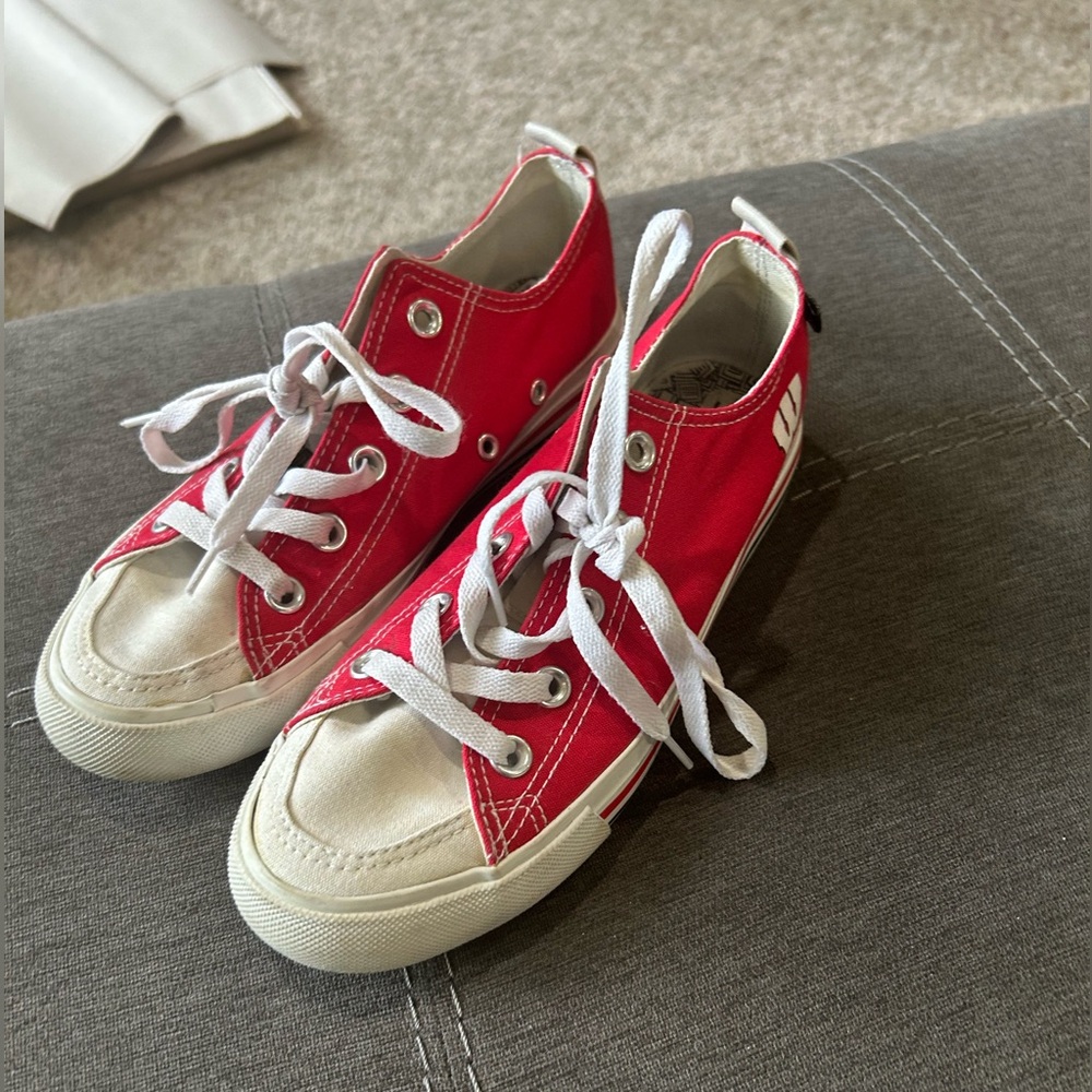 Sicks brand Wisconsin badgers chucks.
